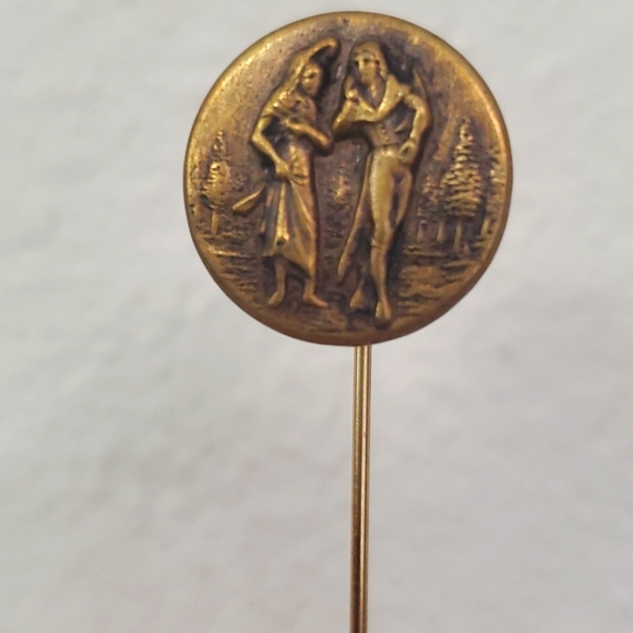 Unique stickpin from an 1860 French button in great condition! - Picture 4 of 4